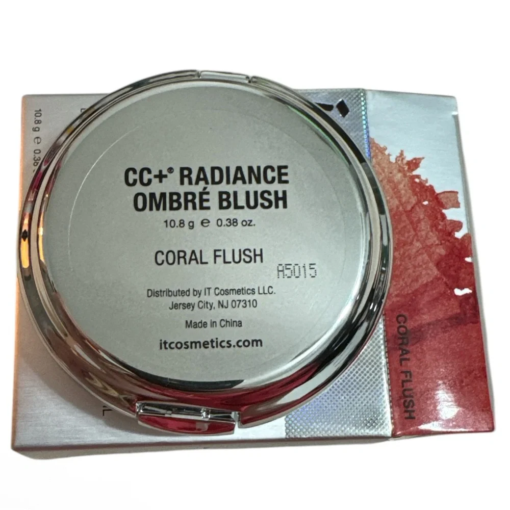IT Cosmetics CC+Radiance Ombré Coral Flush Blush Discontinued NIB Protected film